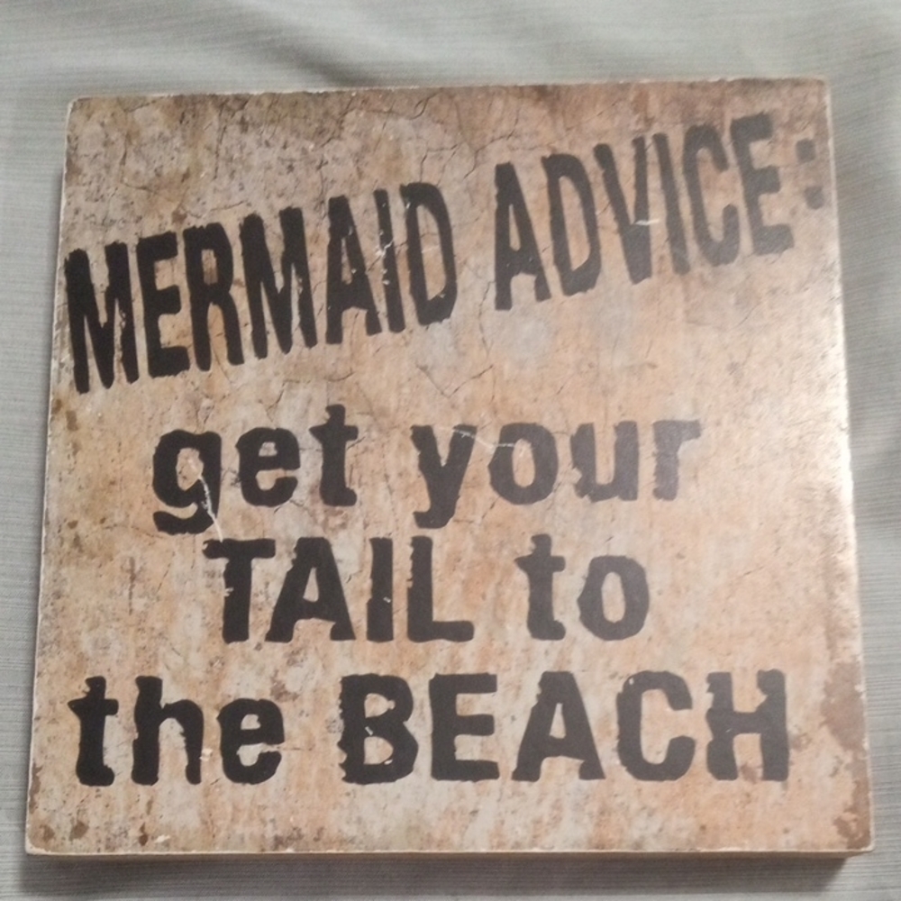 Mermaid Advice Decorative Wall Art